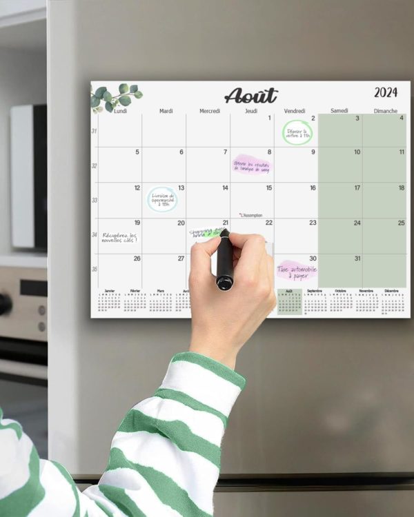 Calendrier de l'Avent Montessori magnétique 2024-2025 pour frigo et bureau