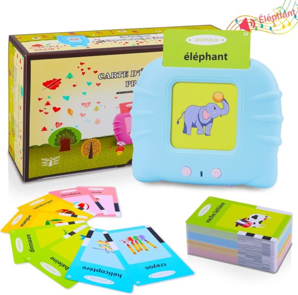 Cartes Flash Parlantes Montessori pour l'Apprentissage de l'Alphabet chez les Tout-Petits