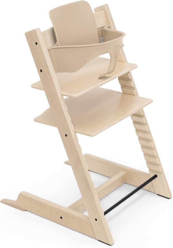 Chaise haute Montessori Stokke Tripp Trapp Natural ajustable pour bébés