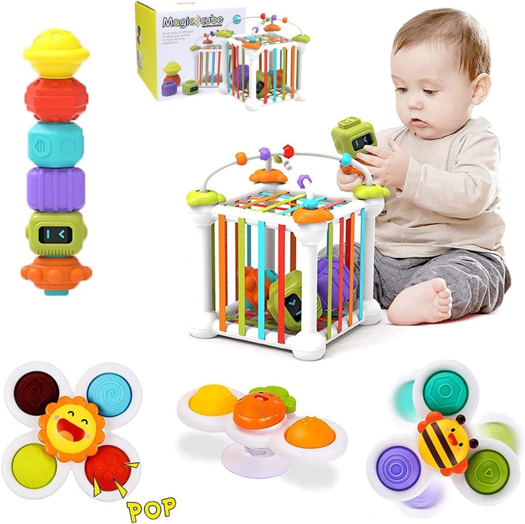 Jouet Montessori Pour Bébé 1 An - Eveil 6-18 Mois - Motricité Fine - Cadeau Garçon Fille