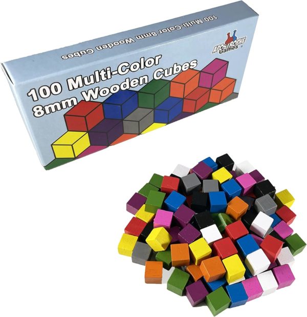 Cubes en bois multicolores Montessori - Accessoires de jeu Apostrophe Games