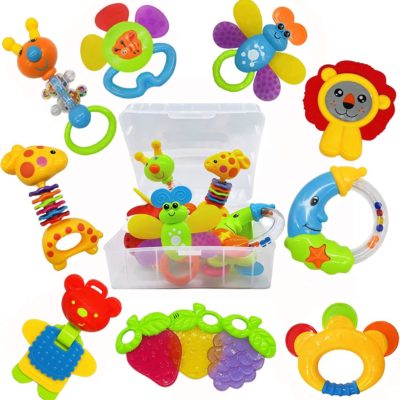 Ensemble de jouets de dentition Montessori AIVIAI pour bébé 0-12 mois