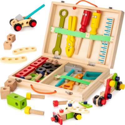 Établi de bricolage Montessori en bois pour enfants 3+ ans - KIDWILL