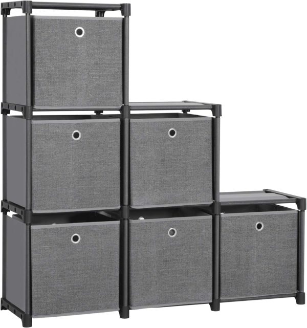 Étagère Montessori Songmics 6 cubes : Armoire DIY multifonction robuste noire