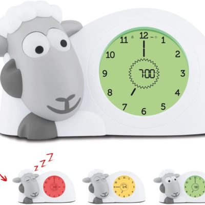 Horloge Montessori Sam l'Agneau de ZAZU : Réveil Lumineux éducatif pour enfants