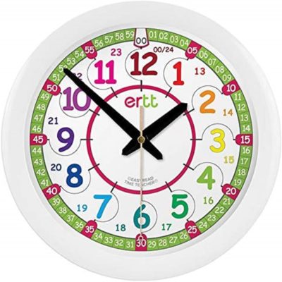 Horloge montessori EasyRead pour l'apprentissage de l'heure chez les enfants