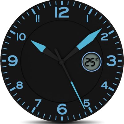 EasyRead Time Teacher Horloge Enfant 29cm - Horloge Murale Pour Apprendre L'Heure Avec Veilleuse, Visage 24h Et Design Ludique Pour Garçons Et Filles
