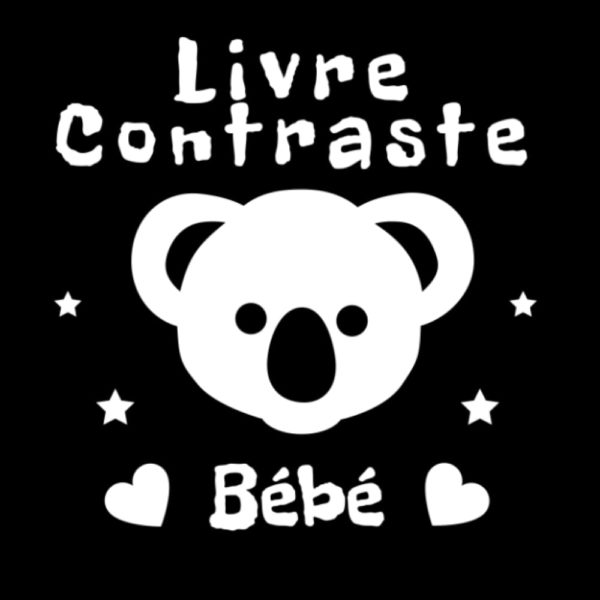 Imagier bébé Montessori : Contraste noir et blanc pour stimulation visuelle