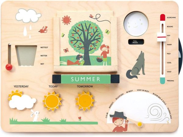 Jouet Pédagogique Montessori : Montre Météo Tender Leaf Toys pour Enfants dès 3 ans