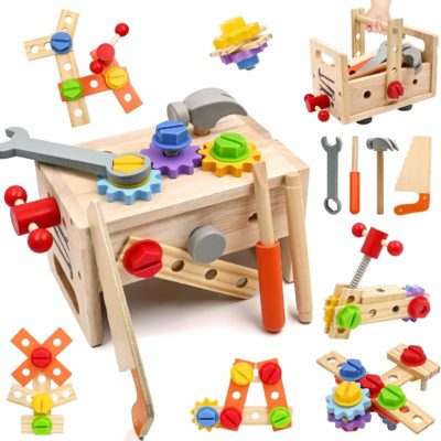 Jouet de bricolage Montessori en bois pour enfants de 2 à 7 ans