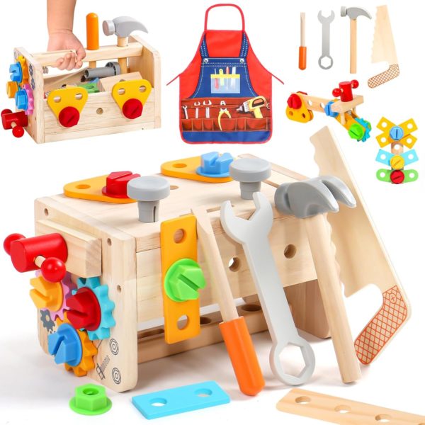 Jouet d'éveil Montessori en bois : parcours moteur pour bébé de 2 à 6 ans
