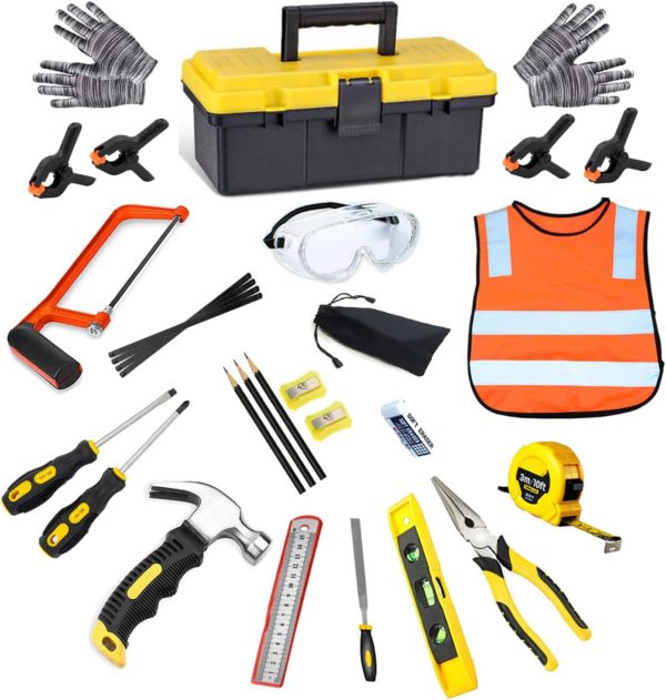 Kit Montessori d'apprentissage du bricolage pour enfants : ensemble d'outils QeeHeng