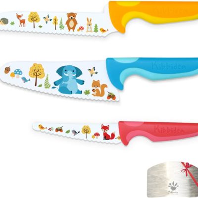 Kit De Couteaux De Cuisine Sécuritaires Pour Enfants - Set Montessori 17 Pièces, Pour Apprendre à Couper Fruits Et Légumes