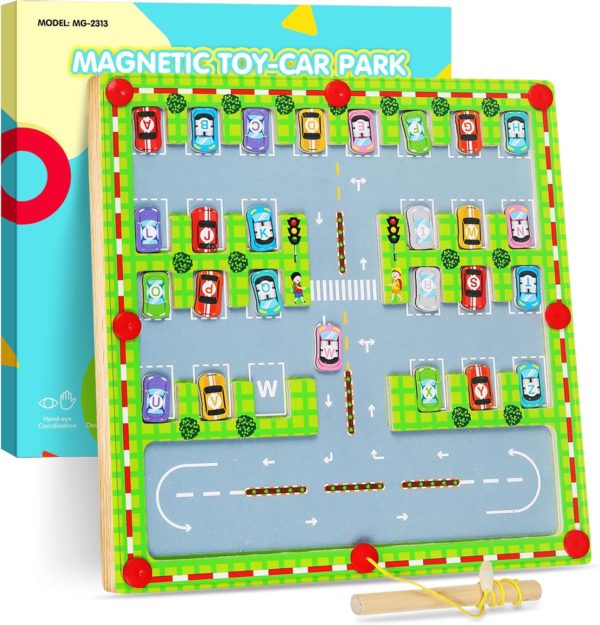 Labyrinthe magnétique Montessori pour l'apprentissage de l'alphabet pour enfants de 3 à 6 ans