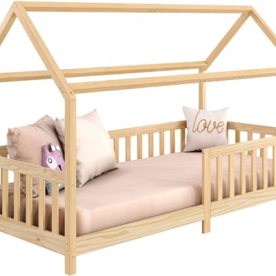 Lit Montessori Nina en pin massif 90x190 cm - IDIMEX