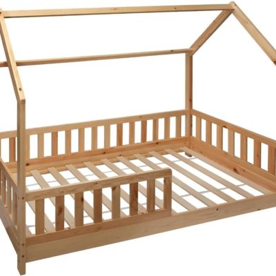 Lit cabane Montessori Bosco en bois 90x190 cm pour enfant