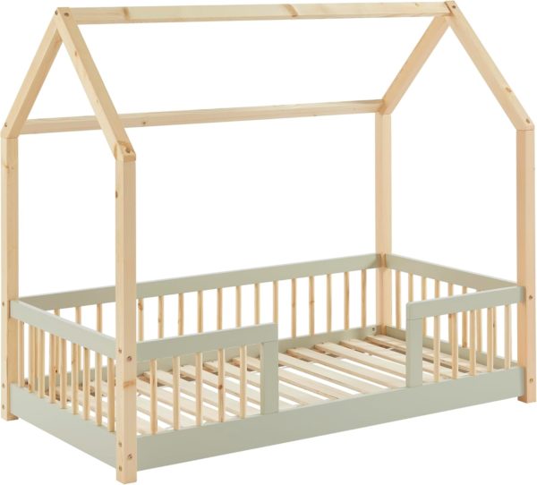 Lit cabane Montessori Tiny 70x140cm de BAÏTA avec sommier inclus
