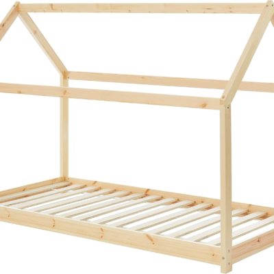 Lit cabane Montessori Tiny en bois massif de pin - 90x190cm