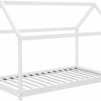 Lit cabane Montessori Tobias en pin blanc massif 90x190 cm - Alice's Home