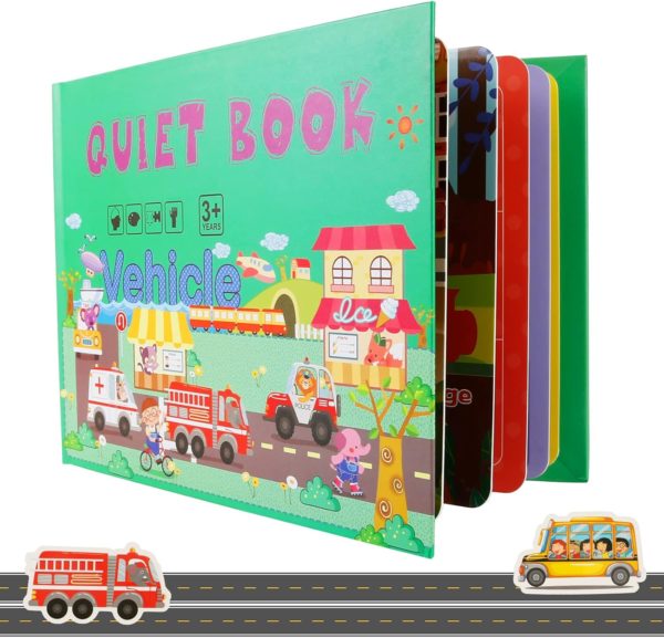 Livre sensoriel Montessori : cahier d'activité éducatif pour enfants de 2 à 6 ans