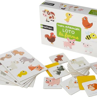 Loto Montessori : découvrez les animaux de la ferme avec Nathan dès 2 ans