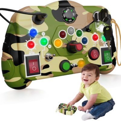 Planche d'activité Montessori Cmiolacuna pour bébé 1-4 ans avec LED