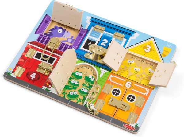 Planche d'activités Montessori en bois Melissa & Doug pour enfants de 2 à 5 ans
