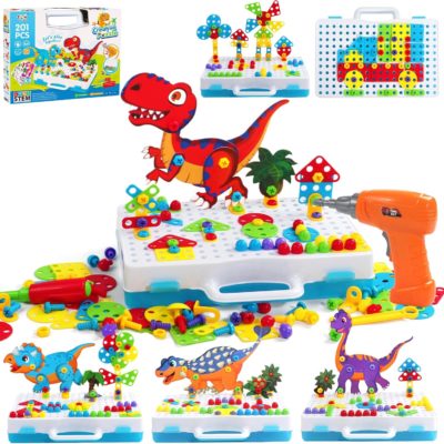 Puzzle 3D dinosaure Montessori pour enfants de 3 à 6 ans