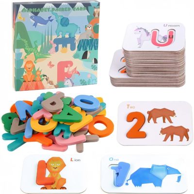 Puzzle Montessori Kancai : jeu éducatif d'apprentissage de l'alphabet en bois