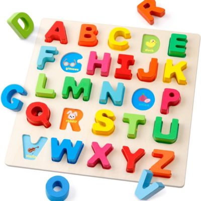 Puzzle alphabet Montessori en bois : le jouet éducatif idéal pour votre enfant