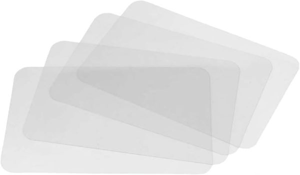 Set de table Montessori transparent Juhonnz : 4 pièces antidérapantes et lavables pour cuisine