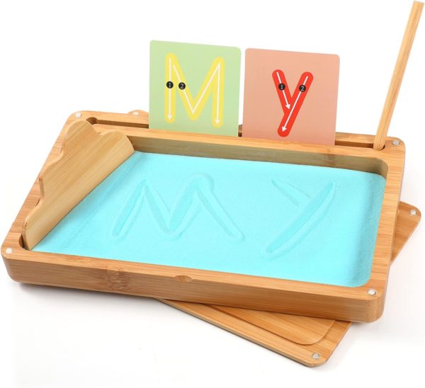 Table de Sable Montessori : Jouet éducatif pour le développement moteur précoce chez les enfants
