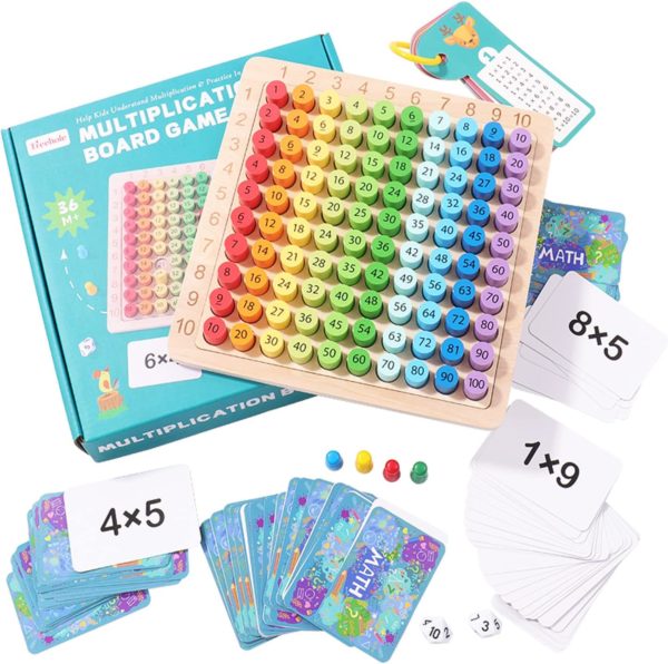 Table de multiplication Montessori : jouet éducatif pour apprendre à compter
