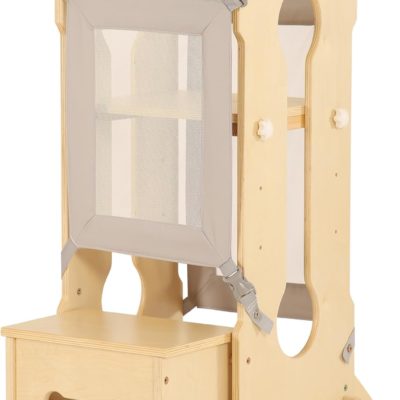 Tabouret marcheur Montessori pour enfant : tour d'observation réglable pour cuisine et salle de bain