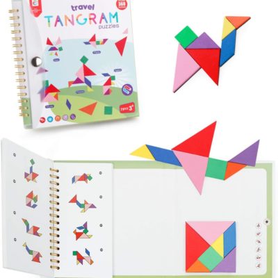 Tangram de voyage Montessori Coogam : le jeu de puzzle magnétique ultime