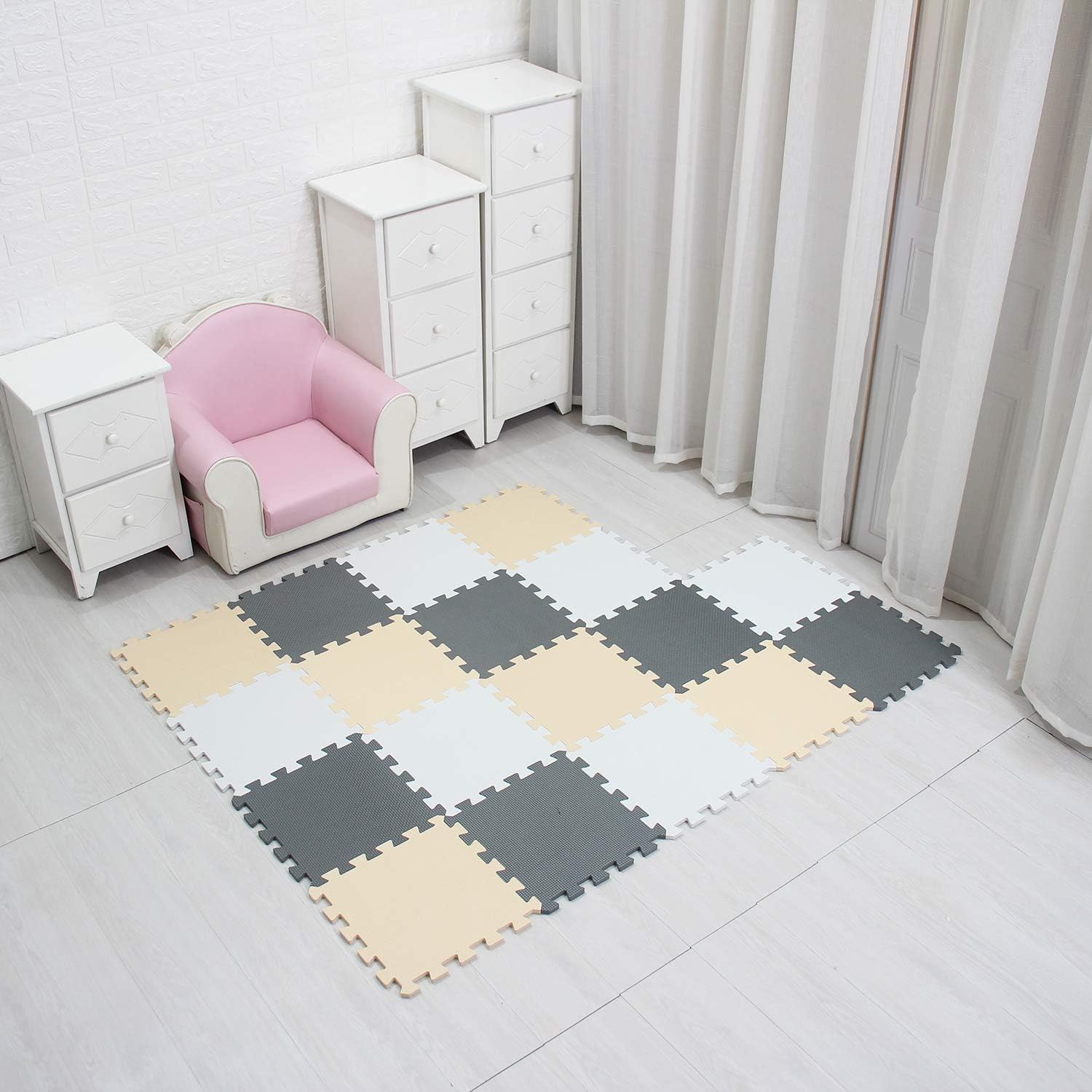 Tapis de puzzle en mousse pour bébé,tapis de sol en polymère non ald