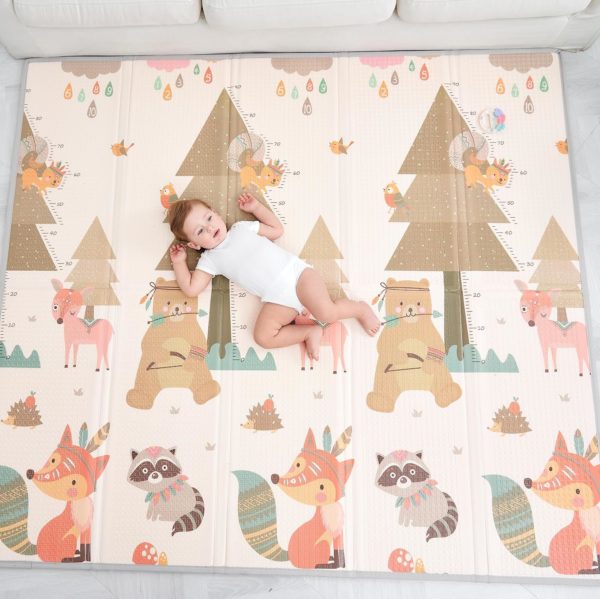 Tapis de jeu Montessori XXL : développement sensoriel idéal pour bébé