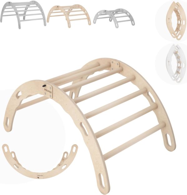 Triangle d'escalade Montessori MAMOI® : aire de jeux pour bébé 1/2/3 ans