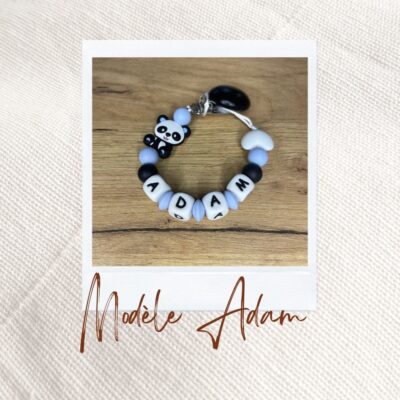 Attache tétine personnalisé modèle Adam