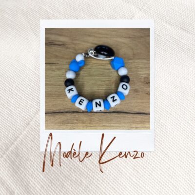 Attache tétine personnalisé modèle Kenzo