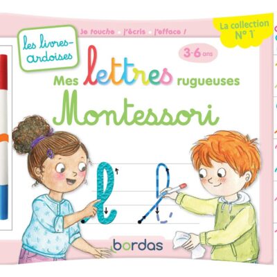 Les Livres-ardoises - Mes lettres rugueuses Montessori - Maternelle PS-MS-GS (3-6 ans)
