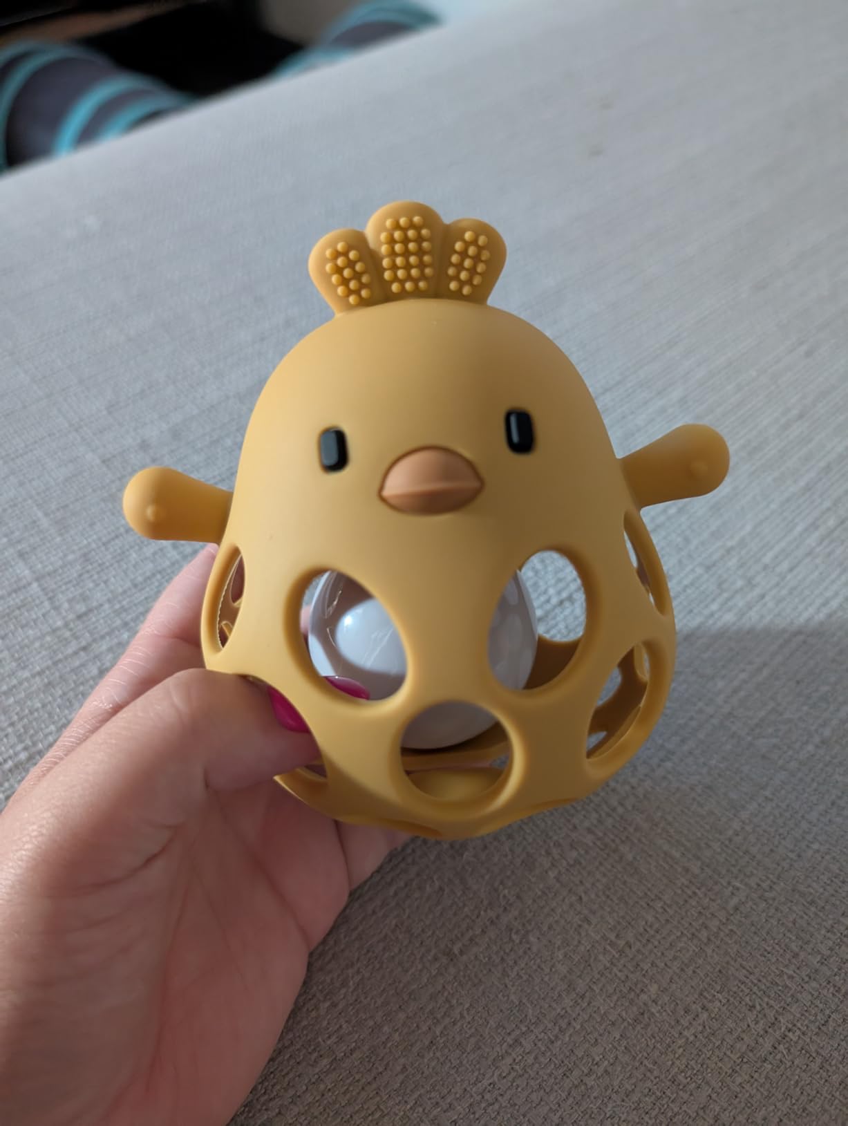 Avis Anneau de dentition poussin en silicone Montessori