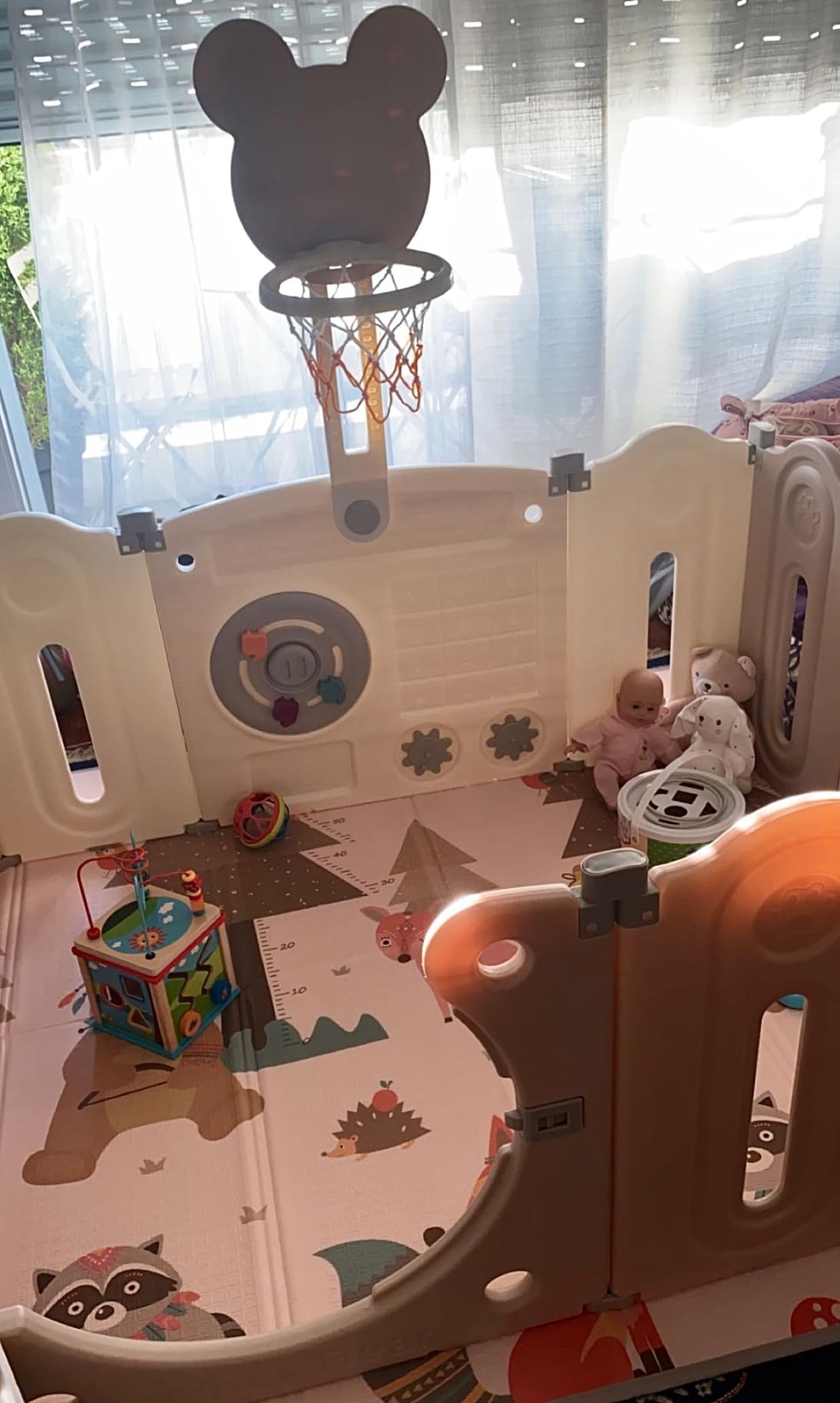 Avis Parc bébé pliable et modulable avec accessoires de jeu