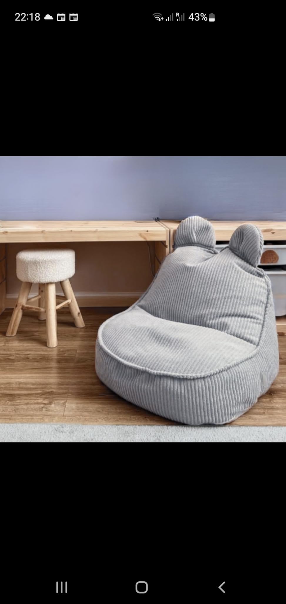 Avis Fauteuil enfant en velours côtelé cosy et moelleux