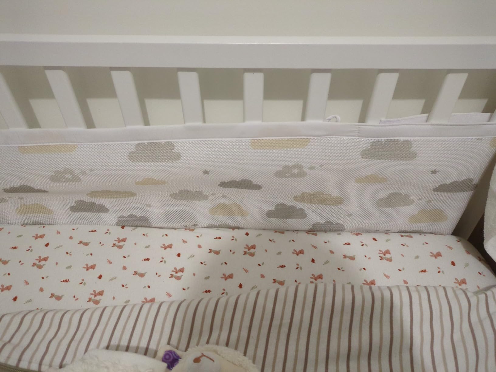 Avis Tour de lit respirant en maille forêt enchantée