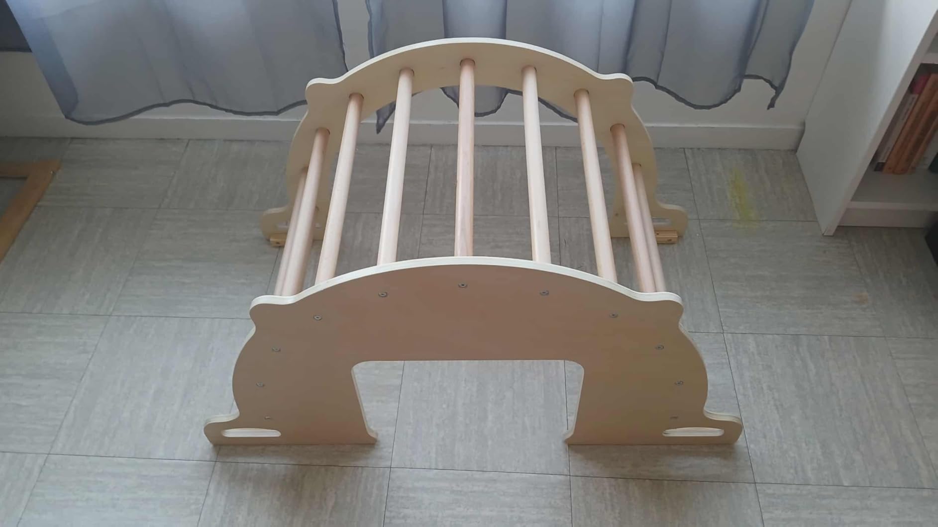 Avis arche d’escalade montessori 8 en 1 avec cheval à bascule et rangement