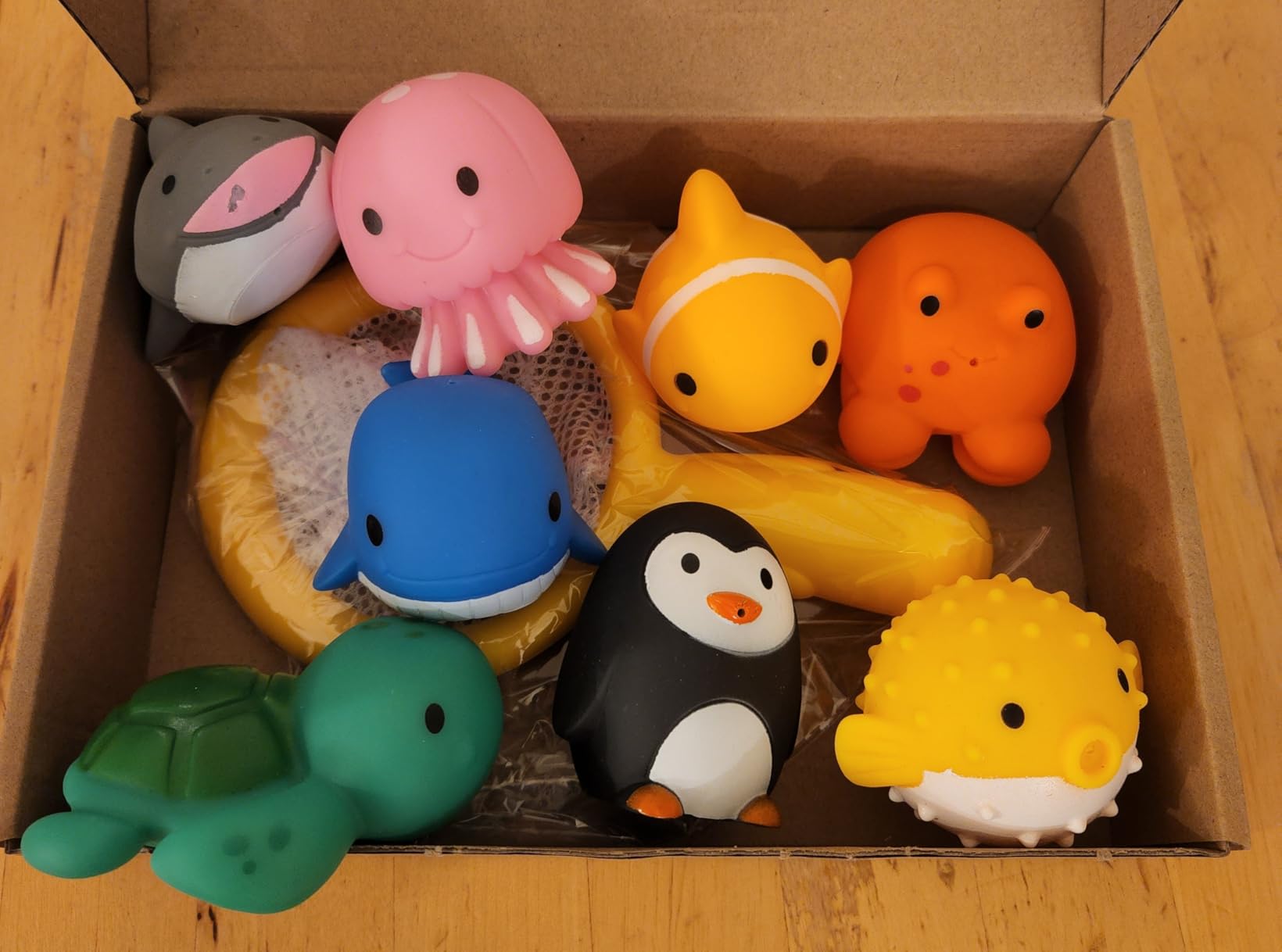 Avis Jouet de bain bébé avec animaux marins et filet de pêche