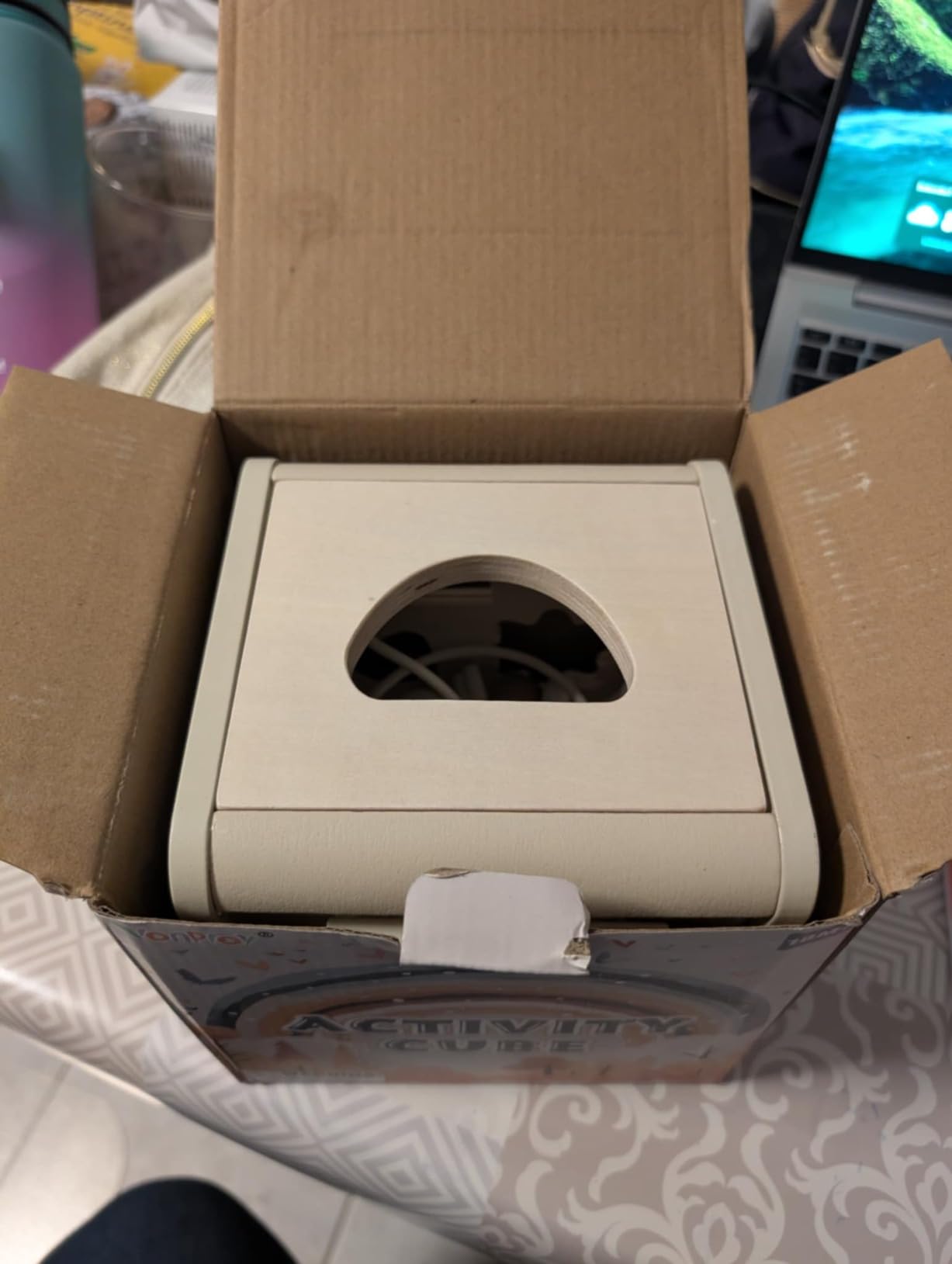 Avis Cube d’activité bébé Montessori pour motricité et jeux éducatifs