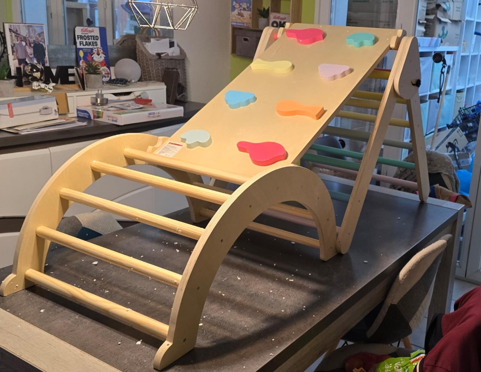 Avis triangle d’escalade montessori en bois 7 en 1 pour tout-petits