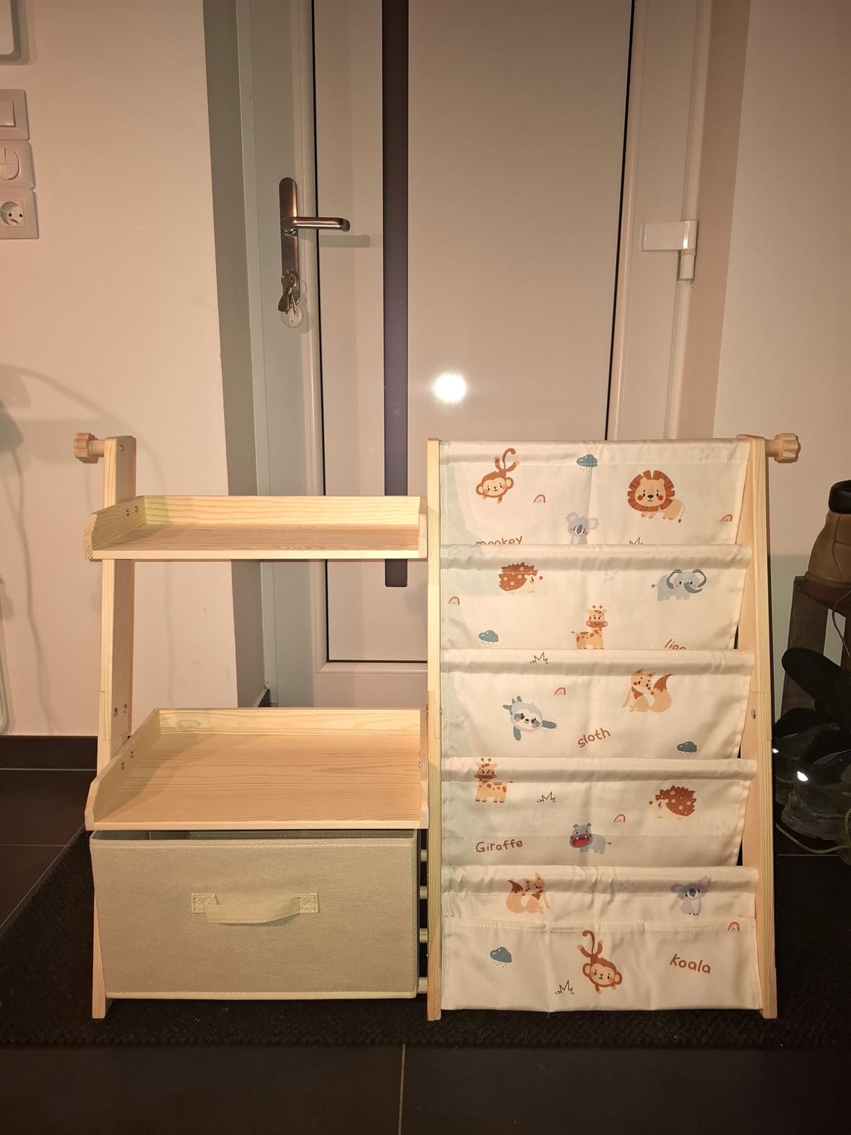 Avis Bibliothèque montessori enfant avec rangement et étagères